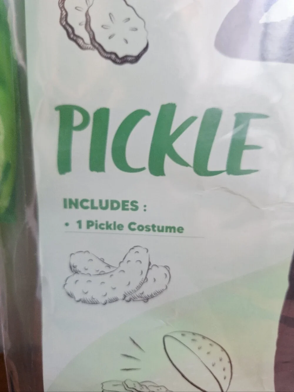 Spooktacular Creations Kids Pickle Halloween Costume - Child Medium (8–10)